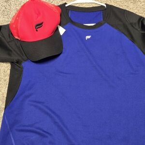 Fabletics Men’s Mesh Running Shirt + FREE Hat | NWT | Size Large L